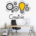 Ws076 Creative Innovation Idea Motivational Inspirational Pvc Vinyl Wall Reusable Self-Adhesive Sticker (95 Cm X 75 Cm).