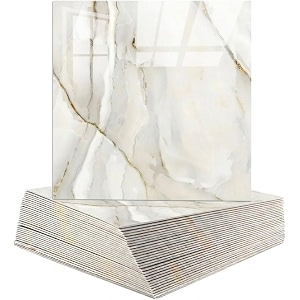 wallvear uv marble wall panel 2x2 ft pvc high gloss sheet 4 white cream