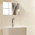 WallWear - Square 3D Acrylic Home Decorative Art Mirror Wall Stickers (Pack of 6pcs