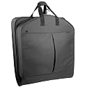 WallyBags® 52” Deluxe Travel Carry-On Garment Bag with Two Pockets, Perfect for Dresses, Suits, Men and Women, Black 805, 52-inch, 52” Deluxe Travel Garment Bag With Two Pockets