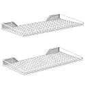 WALMANN 2-Pack Garage Wall Shelf, 23.5" x 12" Wall-Mounted Storage Shelves