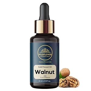 walnut oil cold pressed for face skin hair amp body hydration pure amp natural 15ml by wildflower essentials
