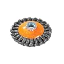 Walter 13H704 Saucer Cup Wire Brush.020" Knot-Twist Carbon Steel 7" 5/8-11