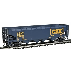 walthers plastic trainline ho scale model offset hopper csx model931-1425 blue