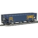 Walthers Plastic Trainline Ho Scale Model Offset Hopper Csx, Model:931-1425 Blue