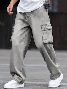 WaltZ Loose Fit Men Grey Jeans