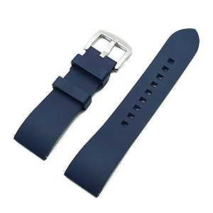wamd quick release fkm rubber watch strap - classic