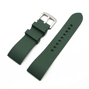 wamd quick release fkm rubber watch strap - classic