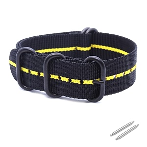wamd zulu nylon watch strapwatch band - 18mm 20mm and 22mm zulu nylon watch strap - multicolor options