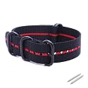 WAMD Zulu Nylon Watch Strap/Watch Band - 18mm, 20mm and 22mm Zulu Nylon Watch Strap - Multicolor Options