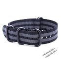 WAMD Zulu Nylon Watch Strap/Watch Band - 18mm, 20mm and 22mm Zulu Nylon Watch Strap - Multicolor Options