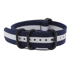 wamd zulu nylon watch strapwatch band - 18mm 20mm and 22mm zulu nylon watch strap - multicolor options 22 mm blue and white