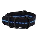 WAMD Zulu Nylon Watch Strap 18mm, 20mm and 22mm, Zulu Nylon Watch Strap, Multiple Colours Available
