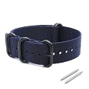 WAMD Zulu Nylon Watch Strap/Watch Band - 18mm, 20mm and 22mm Zulu Nylon Watch Strap - Multicolor Options