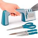 Wamery Knife & Scissors Sharpener, 4-Stage Pull-Through with Scissors Slot