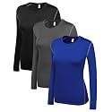 WANAYOU Women39s Compression Shirt Dry Fit Long