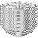 WANBAO 30 Pcs Disposable Aluminum Tin Foil Baking Pans Bakeware Square 8'' X 8'' X 2'' Inch Meal Prep for Catering, Baking Cakes, Breads, Brownies, Bread, Meatloaf, Lasagna