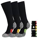WANDER 3-6 Pairs Men's Athletic Run Cushion Over-the-Calf Tube Socks
