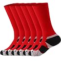 WANDER 3-6 Pairs Men's Athletic Run Cushion Over-the-Calf Tube Socks
