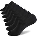 WANDER No Show Socks Mens 7 Pair Thin Non Slip Invisible Cotton Durable Sox