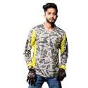 WANDERLOOMS Zesty Camo Jersey Tshirt for Men | Graphic Printed Riding Jersey for Bikers | Sports Tshirt for Men | Stylish Full Sleeve Sweatshirt for Man | V Neck Cycling Jersey