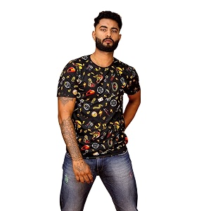 WANDERLOOMS Men Tshirt Front Back Graphic