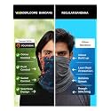 WANDERLOOMS Polygiene Odour-Free UV Protection Unisex Bandana for Men Hair | Antibacterial &amp; Breathable Bandana for Men Bike |Multipurpose Face Mask, Neck Gaiter &amp; Lightweight Headwrap