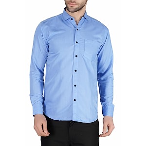 Mens Slim fit Solid Casual Cotton Shirt