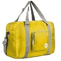 WANDF for Spirit Airlines 18" Foldable Travel Duffle Bag Weekender Bags Carry on Bag for Women Girls (Navy Blue)