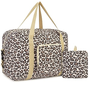 wandf for spirit airlines 1834 foldable travel duffle bag weekender bags carry on bag for women girls navy blue