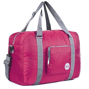 wandf for spirit airlines 1834 foldable travel duffle bag weekender bags carry on bag for women girls navy blue