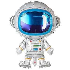 wanna party 3334 big supershape astronaut ballooninflatable foil balloon space balloon galaxy party decor space theme party decorations for kids birthday