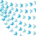 Wanna Party 3D Butterfly Blue String Decoration/Paper Party Garland Streamers Party Decorations for Home Decor Baby Shower Birthday Nursery Wedding Holiday Wall Hanging Decorations -1 PC