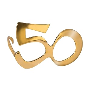 wanna party 50th birthday gold number glasses 50 number novelty eyewear for men amp women 50th birthday party photo booth props celebration accessories amp fun party decor