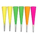 Wanna Party 6 Pcs Party Noise Makers, Neon Blowouts Noise Makers Party Favors Birthday Blowers for Wedding, Kids and Adults Birthday