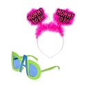 Wanna Party Baby Shower Decoration Items Mom to Be Headband and Dad to Be Sunglasses 2pcs For Maternity, Pregnancy Photoshoot Material Items Supplies, Mom to Be Crown -Dad to be Fun Sunglasses Goggles