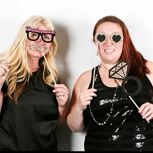 wanna party bachelorette party paper photo props