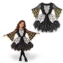 Wanna Party Bat Costume for Kids, Black - Size M | Halloween Fancy Dress with Bat Wing Style Design | Spooky Costume for Theme Party, School Event, Role Play &amp; Stage Performance | Age 5 to 7