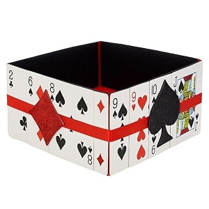 wanna party card party boot bowl square 1034 cards party decor table centerpiece bowl for playing at diwali card party poker amp casino night