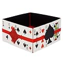 Wanna Party Card Party Boot Bowl Square 10"– Cards Party Decor Table Centerpiece Bowl for Playing at Diwali Card Party, Poker & Casino Night
