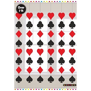 wanna party card party string decoration red pack of 6