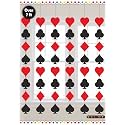 Wanna Party Card Party String Decoration (Red, Pack of 6)