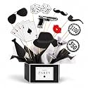 Wanna Party Casino Diwali Card Party Photo Props Set of 12 | Poker Theme Photo Booth Props with Playing Cards, Dice, Moustache, Hat, Glasses &amp; Money Signs for Game Night, Birthday &amp; Bachelor Party
