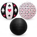 Wanna Party Casino Party Decoration Casino Paper Lanterns Poker Party Lanterns Casino Themed Party Centerpiece Hanging Decoration for Diwali Cards Party Supplies/Casino Party Supplies-3 PCS