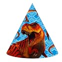 Wanna Party Dinosaur Theme Party Hats - 8pc