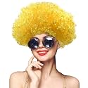 Wanna Party Dense Afro Wigs Yellow 80 Grams