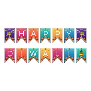 wanna party happy diwali paper banner decoration items multi color background decoration diwali dcor