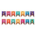 Wanna Party Happy Diwali Paper Banner, Decoration Items, Multi Color Background Decoration, Diwali Décor