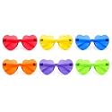 WANNA PARTY Heart Sunglasses for Women and Kids,