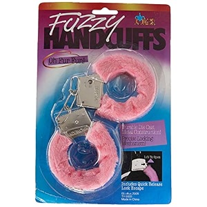 wanna party hen hand cuffs pink-12 months and up for baby